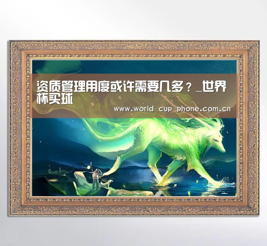 资质管理用度或许需要几多?_世界杯买球(图1) 世界杯买球